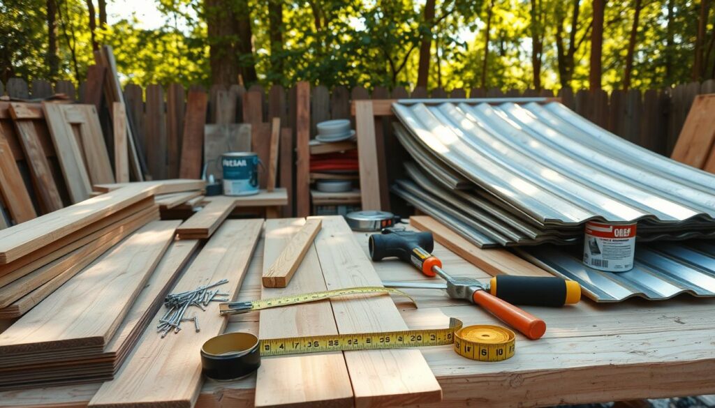 shed building materials